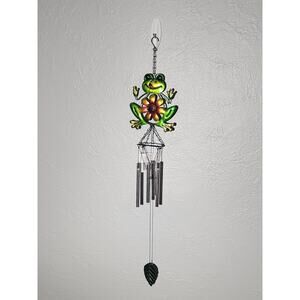 Trueliving Outdoors Frog Wind Chime Backyard Decor NWT